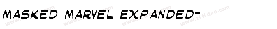 Masked Marvel Expanded字体转换